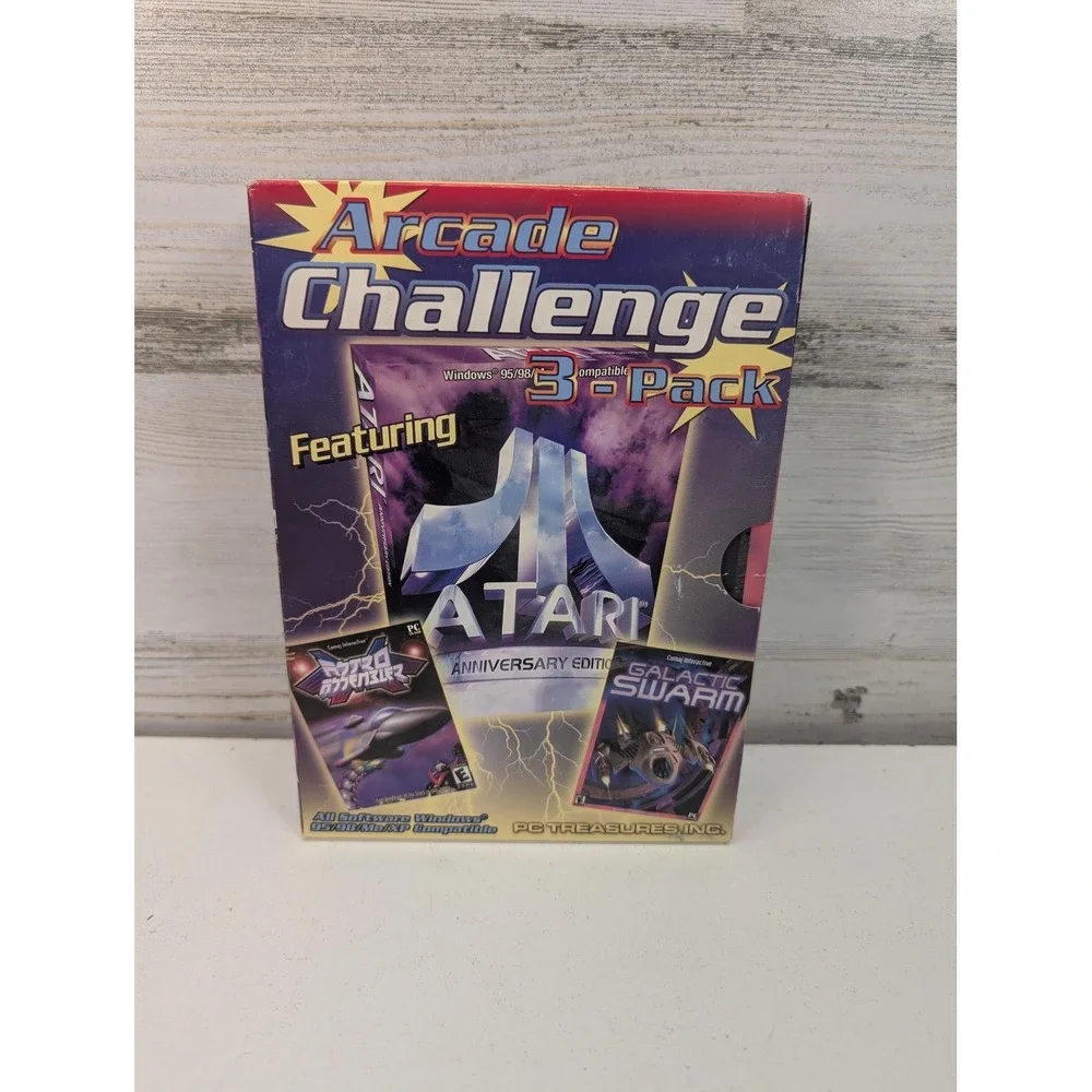 Arcade Challenge 3-Pack PC Windows Game EA NTSC-U/C E‎ Arcade Disc Case Box